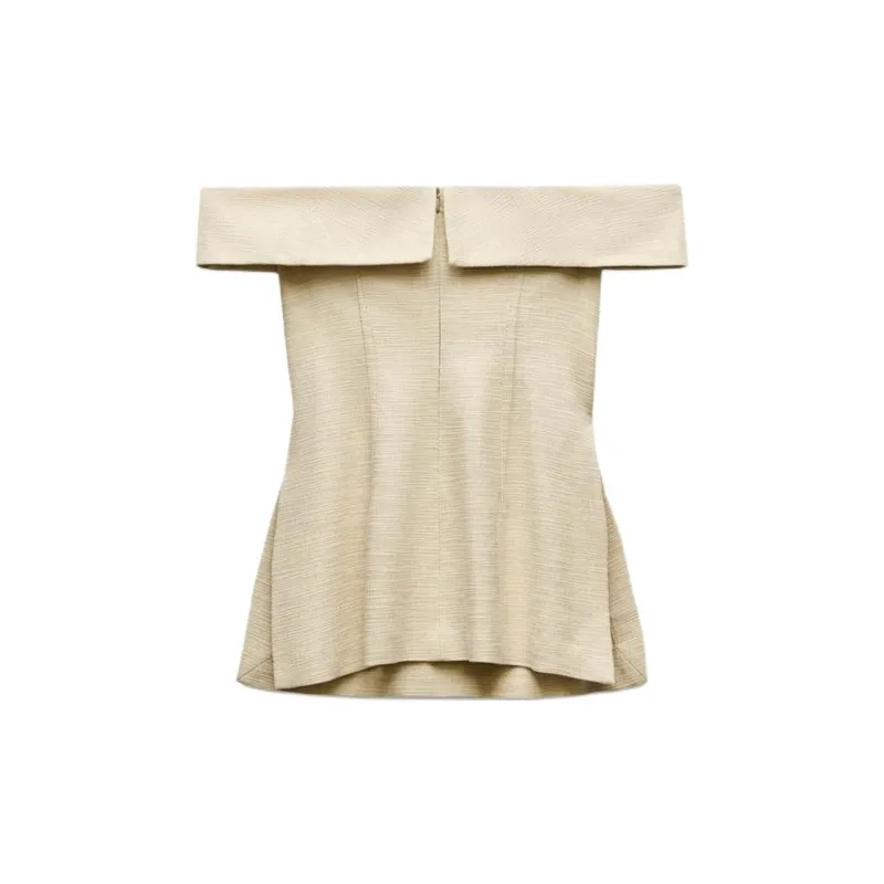 ZARA Tank Top Women's Light Beige-1