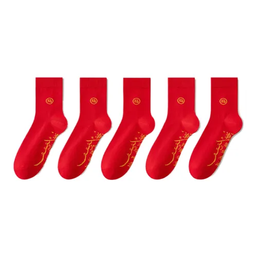 Lan Miao Mid Calf Socks Men's 5 Pack