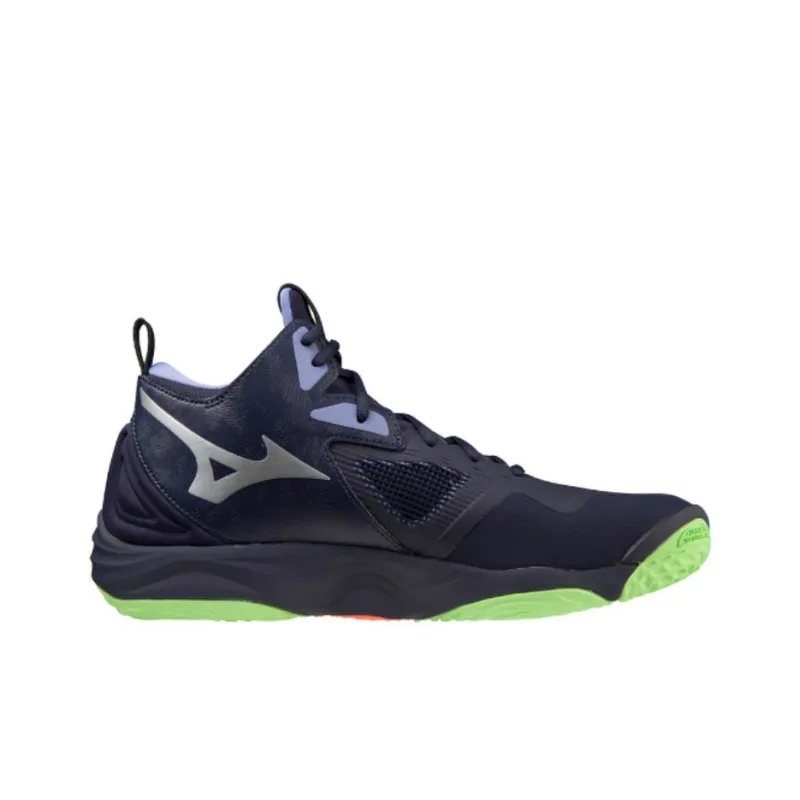 Mizuno Wave Momentum 3 Anti-Slip Wear-Resistant Mid-Top Training Shoes Unisex Dark Purple-1