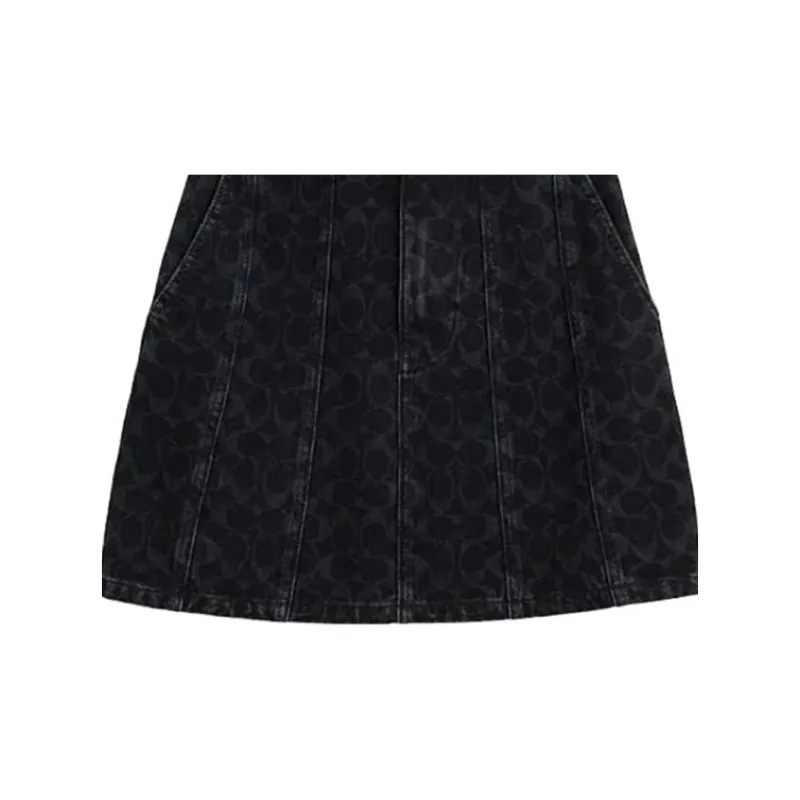 COACH Casual Short Skirts Women's Black-5