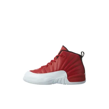 Jordan Air Jordan 12 Anti Slip Wear Resistant Mid Top Children's Basketball Shoes Red Children Aged 3 7 Years Old