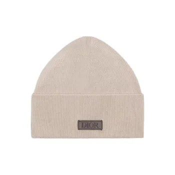 DIOR Cashmere Beanies Men's Beige