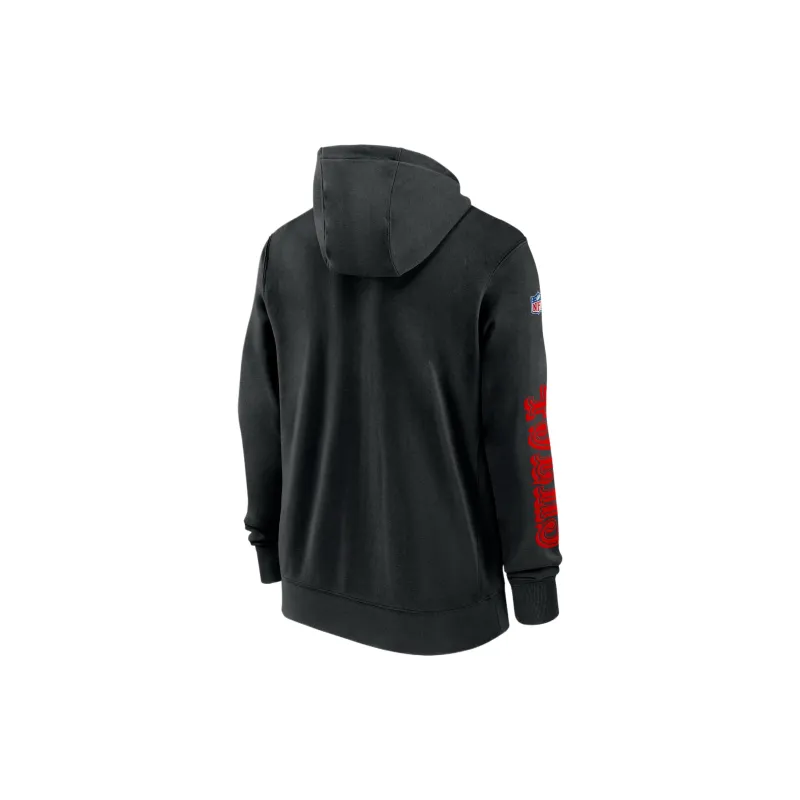 Nike San Francisco 49ers Sideline Team Issue Club Men's Nike Full Zip Hoodie-1