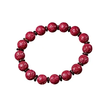 Stone On The Line Cinnabar Bracelets Unisex