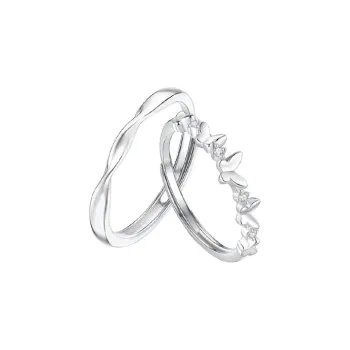 Danfu 999 Fine Silver Rings Unisex