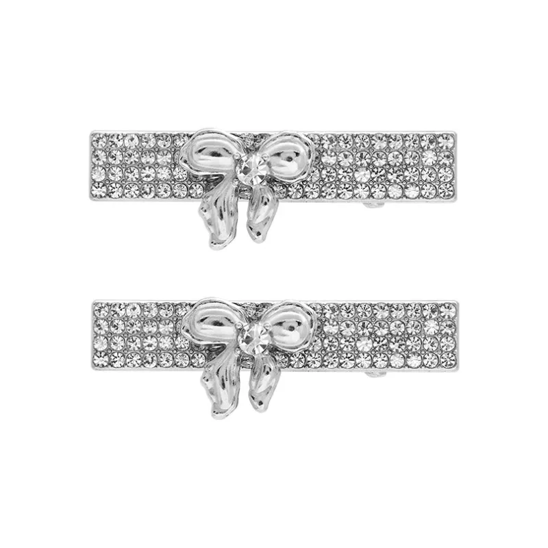 ROYALSASA Alloy Faux Crystal Edge Clip Women's-6