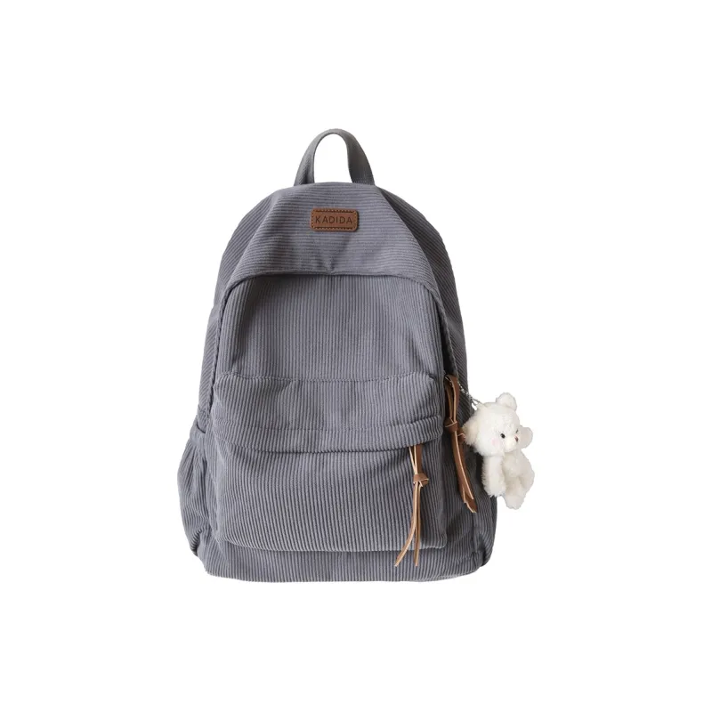 Kaka Tree Oxford Backpack Large Size Unisex Black/Khaki/White/Green/Gray-8