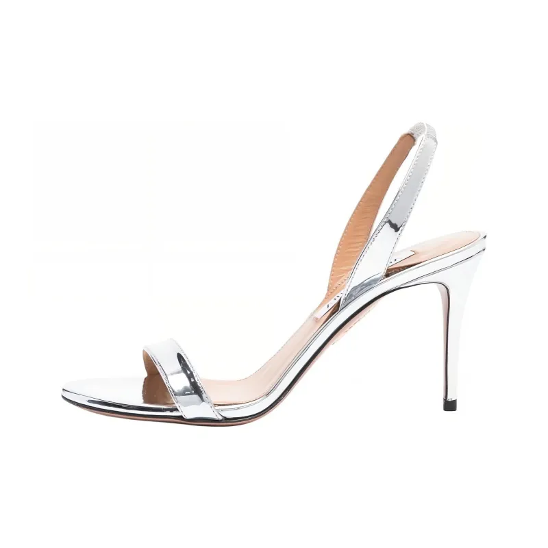 AQUAZZURA So Nude 110mm Leather Sandals-0