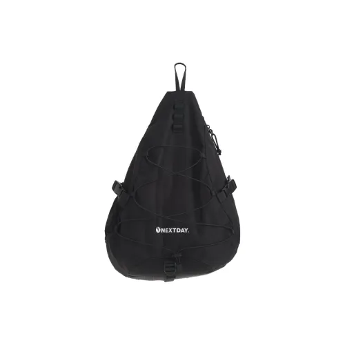 NEXTDAY Nylon Shoulder Bag Regular Unisex Techwear Black