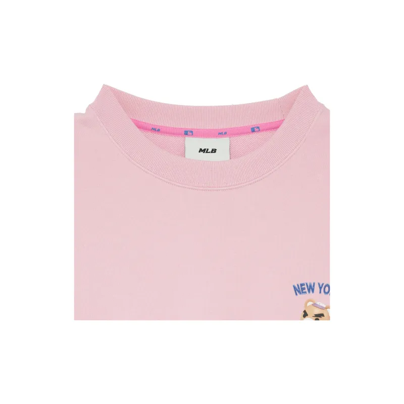 MLB New York Yankees Sweatshirts Unisex Pink-3