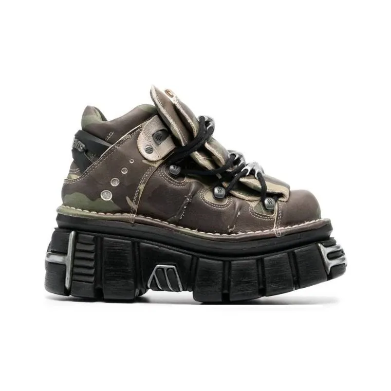 Vetements X New Rock Leather Platform Sneakers-1