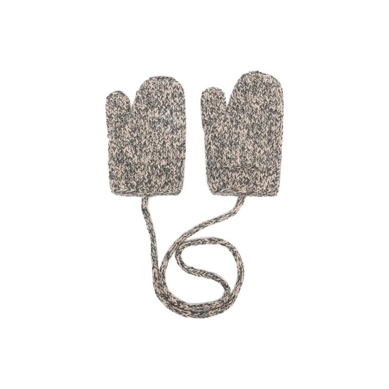 Maison Margiela Wool Knit Gloves Men's Gray-0