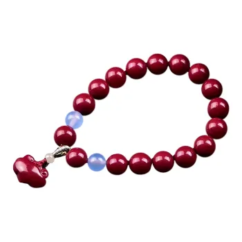 Stone On The Line Cinnabar Bracelets Unisex