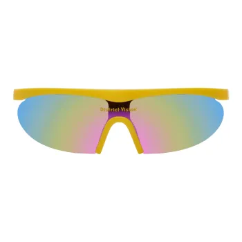 District Vision Titanium Polyacrylonitrile Irregular Shape Sunglasses Women's Yellow