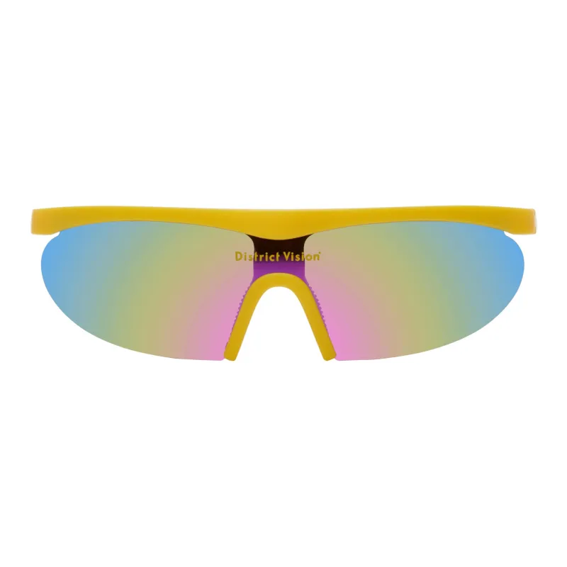 District Vision Titanium Polyacrylonitrile Irregular Shape Sunglasses Women's Yellow-0