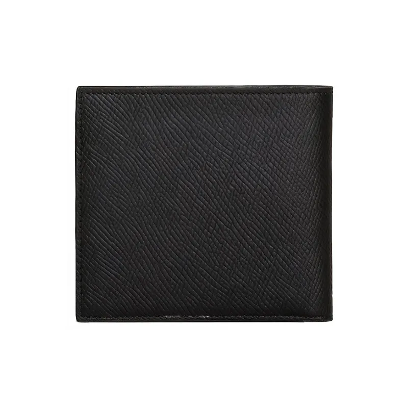 CELINE Grain Cow Leather Wallet Men's Black-2