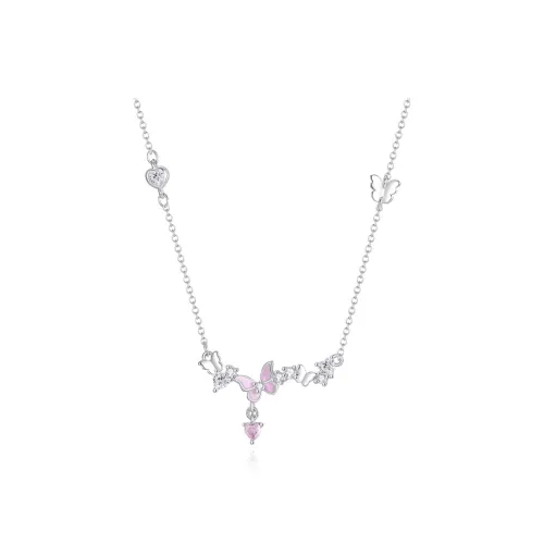 YINCHIE Niche Butterfly Versatile Female Friend Necklaces Women's Box