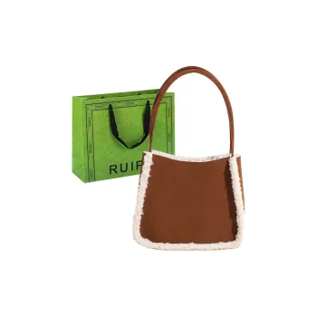 RUIPAI Suede Shoulder Bag Regular Women's Brown/Coffee/Caramel/Green