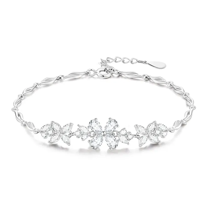QIANCHANG S925 Silver Bracelets Women's-0