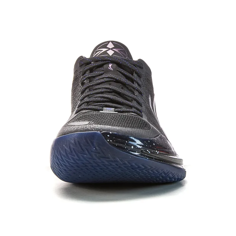 LiNing Blade 4V2 Cushioning Slip Resistant Support Lightweight Rebound Low Top Basketball Shoes Men's Black Purple-4