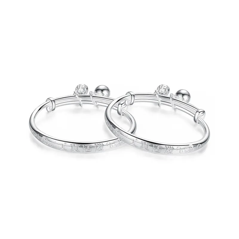 Strange 999 Fine Silver Bangles Kids'-0