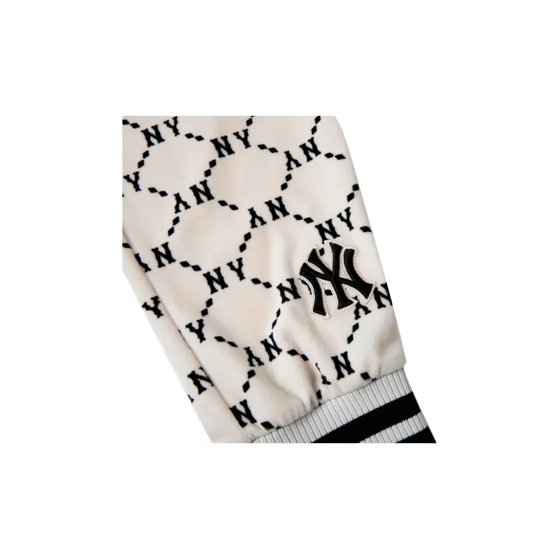 MLB Knitted Sweatpants Unisex Cream-3