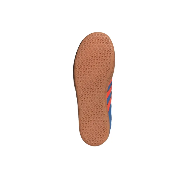 Adidas Originals GAZELLE Anti Slip Wear Resistant Low Top Kids' Skateboarding Shoes Blue/Orange/Black Teenagers-4