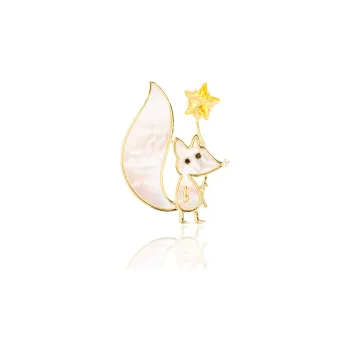 Lockstarfy Mother Of Pearl Floral Brooch Women's