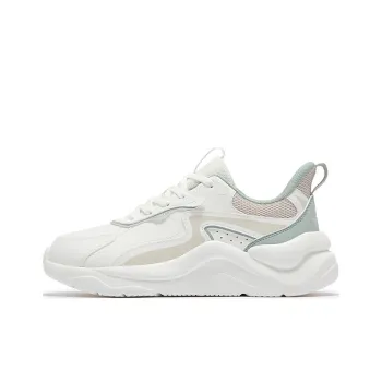 361° Life Collection Anti Slip Wear Resistant Low Top Casual Shoes Women's White Green Pink