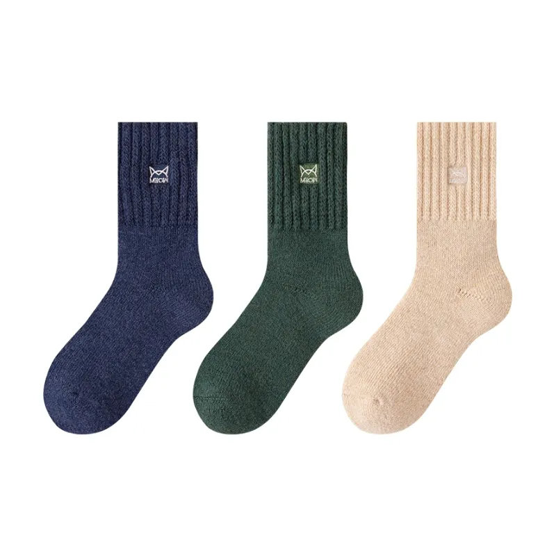 MIIOW Mid Calf Socks Women's 3 Pack-18