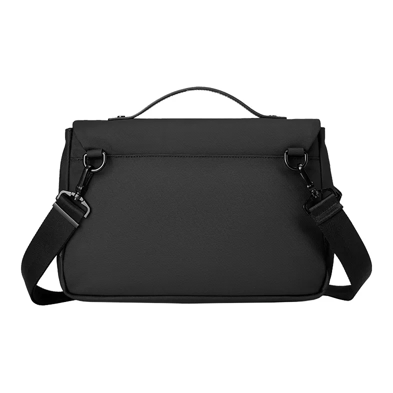 PIERRE CARDIN Membrana Dermalis With Synthetic Leather Messenger Bag, Shoulder Bag Medium Size Men's Black-2