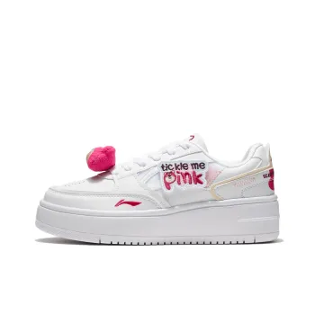 Disney X LINING Cheese Skateboard Shoes Women's Low Top White