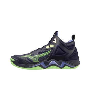Mizuno Wave Momentum 3 Anti-Slip Wear-Resistant Mid-Top Training Shoes Unisex Dark Purple