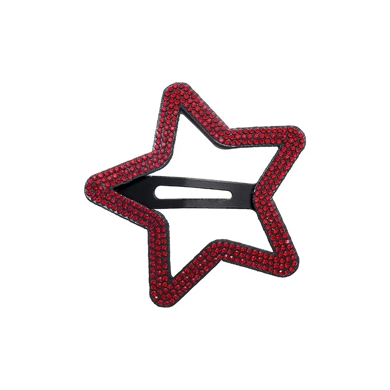 ROYALSASA Alloy, Faux Crystal Edge Clip Women's-3