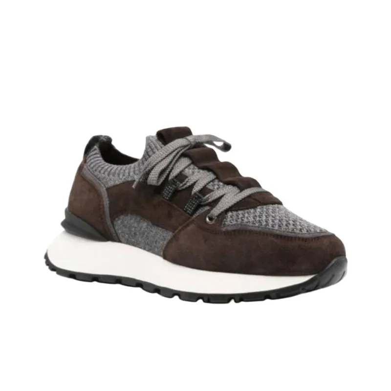 DOUCAL'S Leather trim Sneakers Women's-2