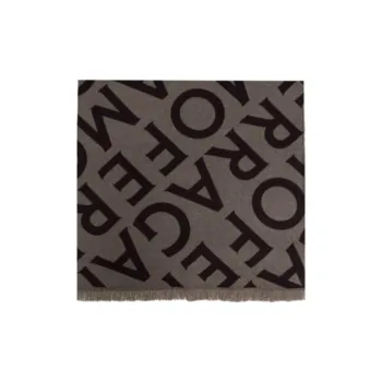 FERRAGAMO Wool Knit Scarves Women's Brown