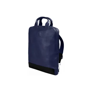 MOLESKINE Grained Cow Leather Backpack Regular Men's Sapphire Blue