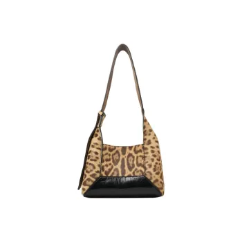 Jimmy Choo Calf Hair Crossbody Bag Shoulder Bag Small Size Unisex Natural & Black