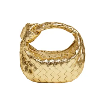 Bottega Veneta JODIE Lambskin Handbag Mini Women's Gold
