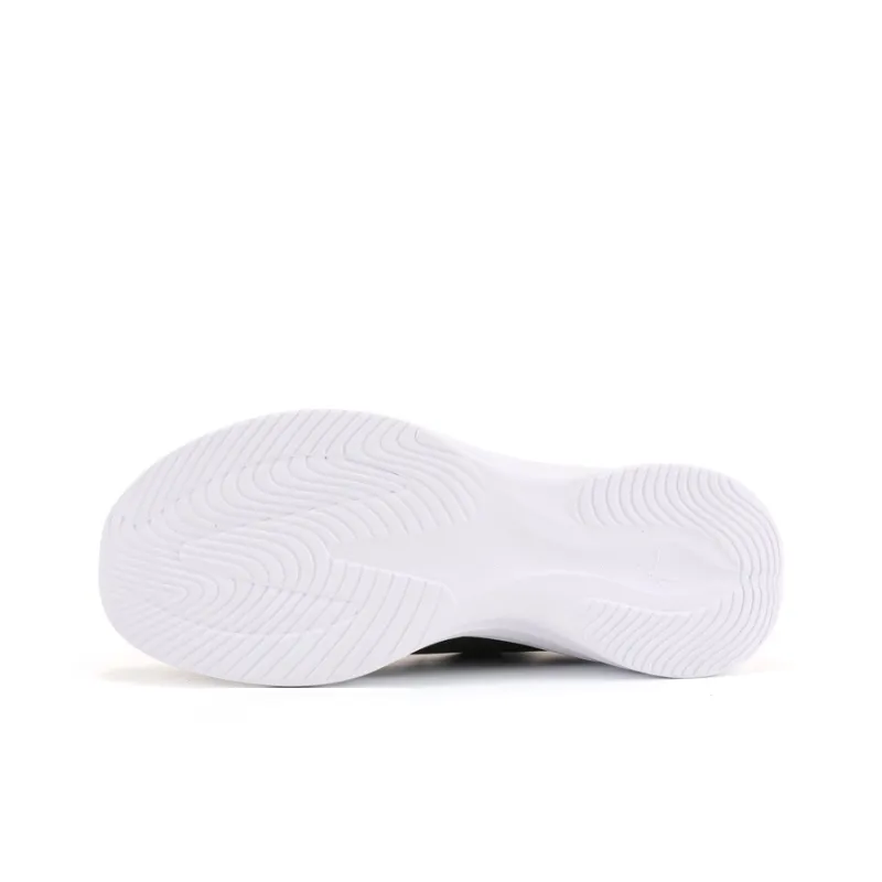 QIAODAN Cushioning Anti-Slip And Wear-Resistant Low-Top Casual Running Shoes Women's Black White-5