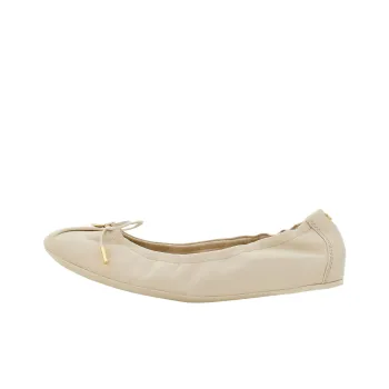 Ferragamo Leather Ballerina Shoes Women's
