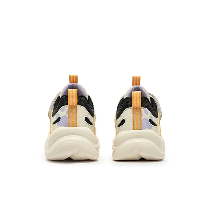 XTEP Non slip Support Low Top Kids Lifestyle Shoes Black Light Apricot Lavender Kids'-2