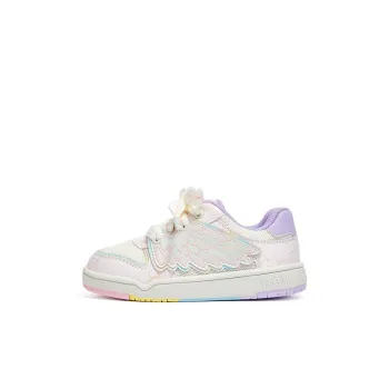 TARANIS Slip Resistant Breathable Kids' Skateboarding Shoes White/Pink Children Aged 3 7 Years Old