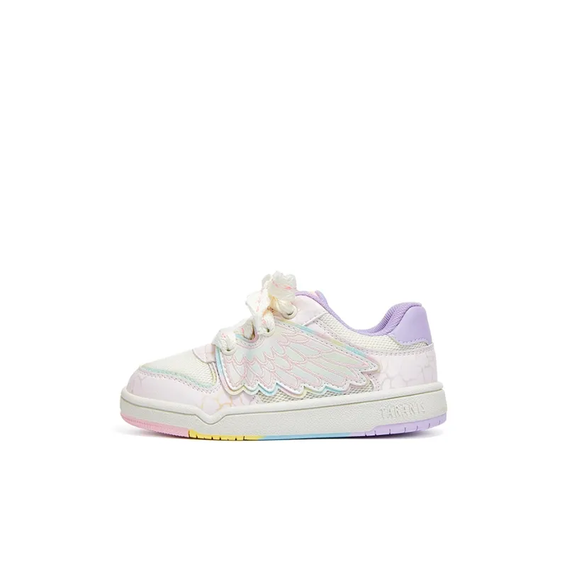 TARANIS Slip Resistant Breathable Kids' Skateboarding Shoes White/Pink Children Aged 3 7 Years Old-0