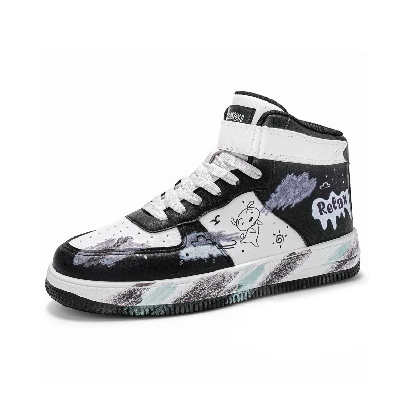 Crayon Shinchan High Top Skateboard Shoes Unisex-8