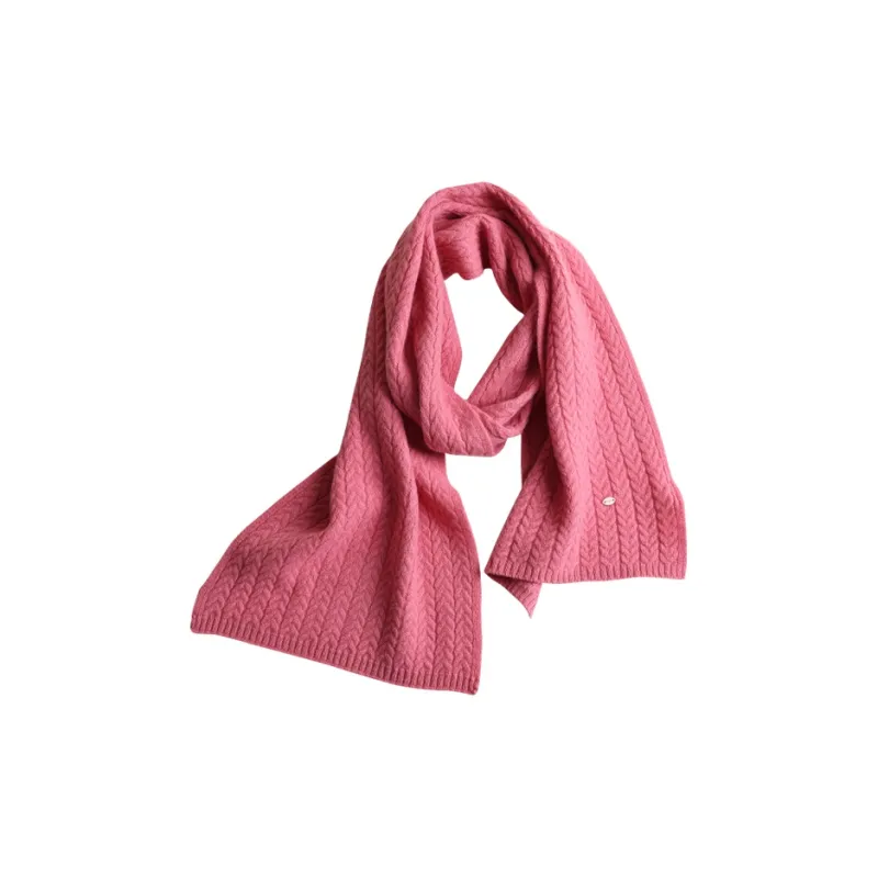Lagur 100% Merino Wool Knit Scarves Women's-3