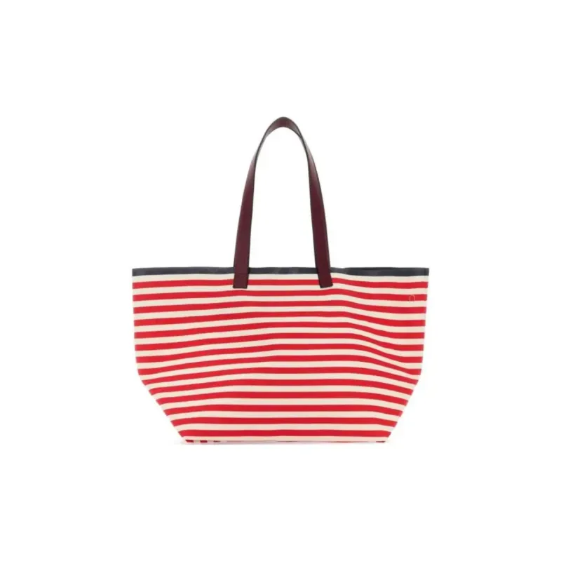 GUCCI Fabric Tote Bag Shopping Bag Handbag Women's White & Red-2
