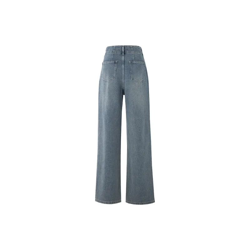 SOON FLOWER Jeans Women's Vintage Green-1