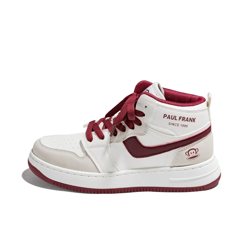 PAUL FRANK High Top Skateboard Shoes Unisex Rusty Red-20