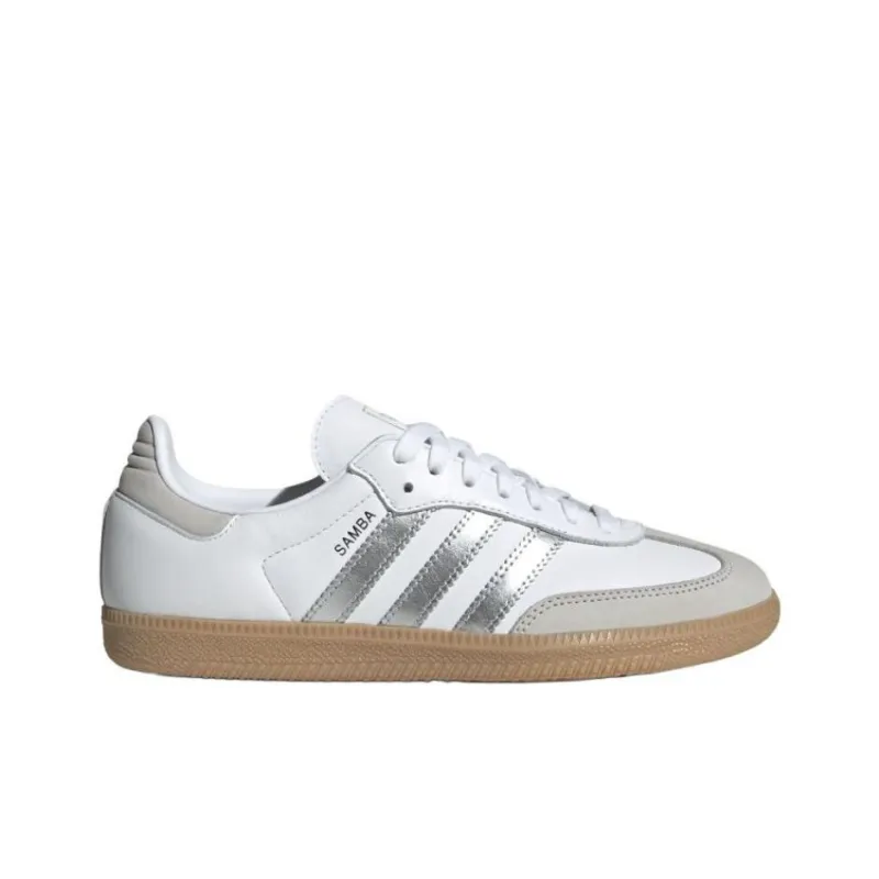 Samba Women's Adidas Originals Og 'White Silver Metallic Grey' Women's-1